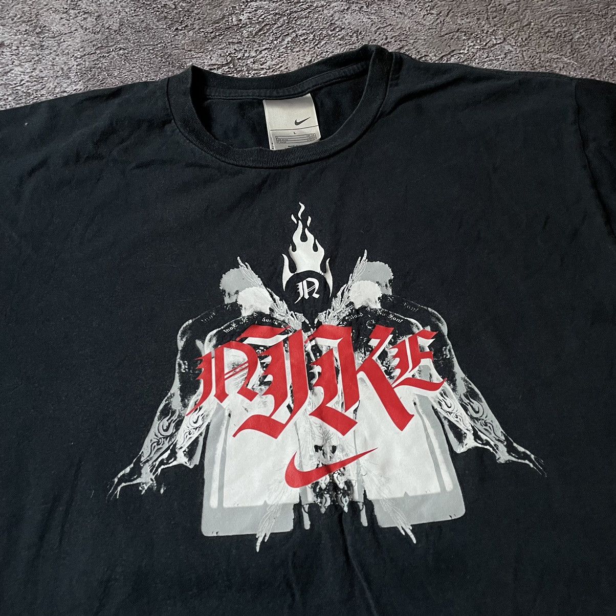 Vintage Vintage 90s Graphic Tee Sun Faded Streetwear Skate Black L Size US L / EU 52-54 / 3 - 2 Thumbnail