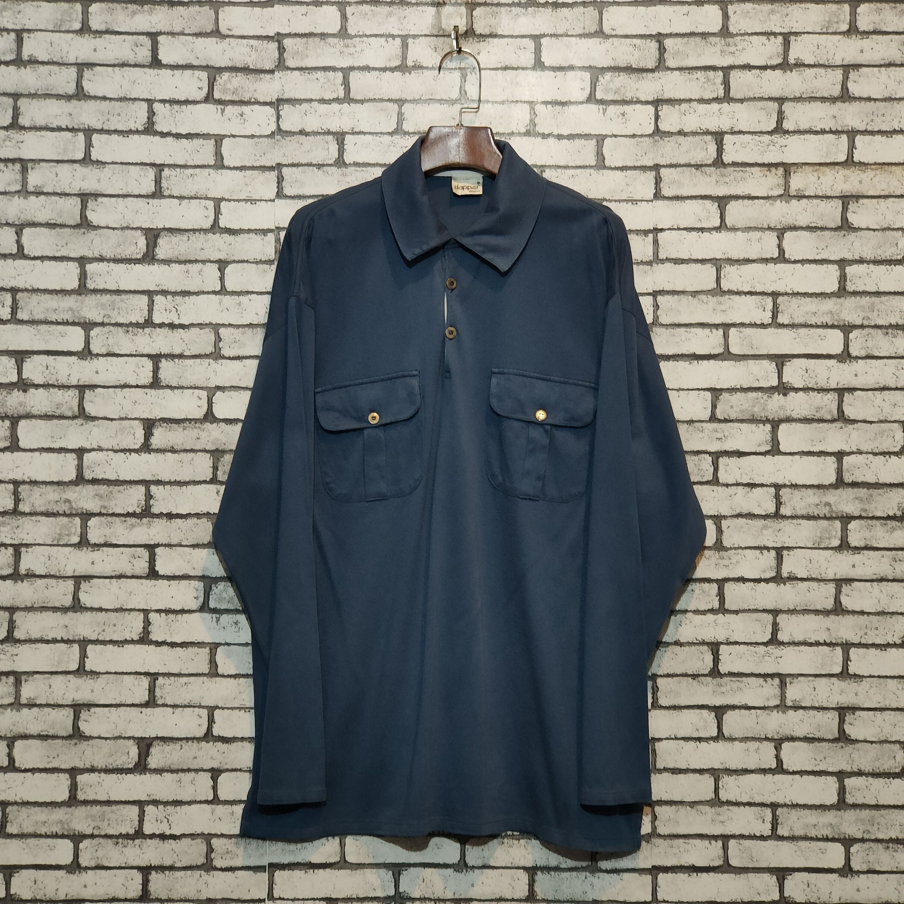 Other 🔥DAPPER Long Sleeve Polo Shirt Size US S / EU 44-46 / 1 - 1 Thumbnail