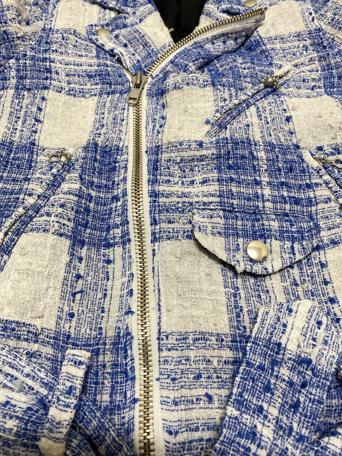 Japanese Brand × Maison MIHARA YASUHIRO 🔥 MIHARAYASUHIRO Distressed Bikers “Women” Jacket (C4) Size XS / US 0-2 / IT 36-38 - 3 Thumbnail