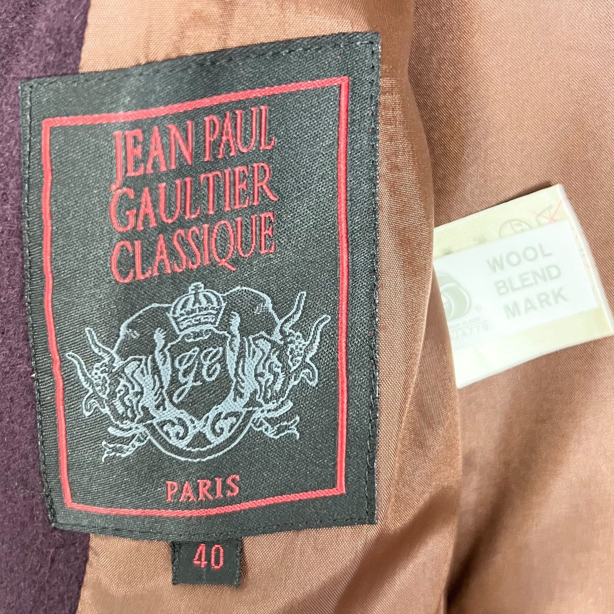 Jean Paul Gaultier Jean Paul Gaultier Classique Women Wool Coat Size M / US 6-8 / IT 42-44 - 14 Thumbnail