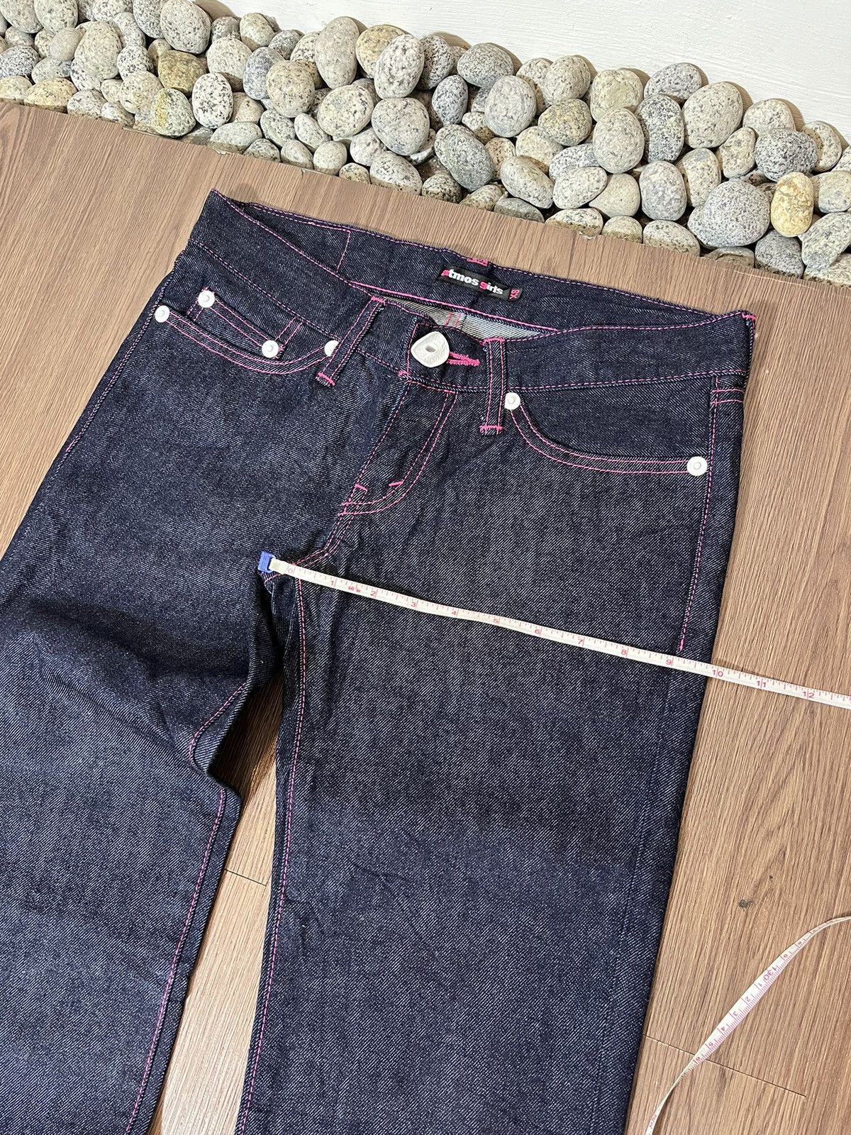 atmos Atmos Girl Pink Stitch Indigo Denim Size US 30 / EU 46 - 17 Thumbnail