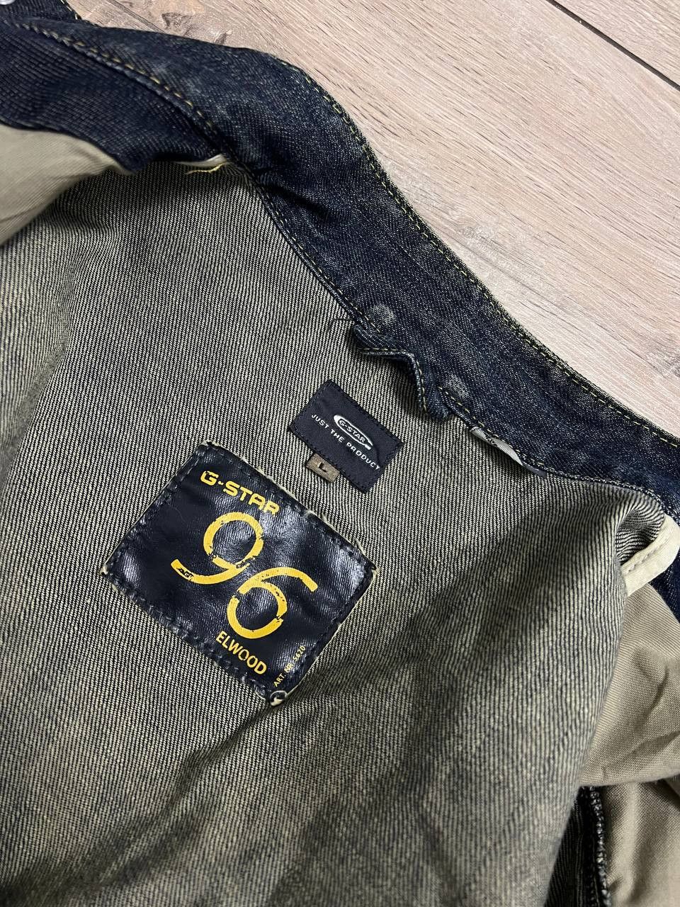 G-Star G-Star Raw Vintage Elwood 96 Denim Zip Jacket Biker sz L Size US L / EU 52-54 / 3 - 4 Thumbnail