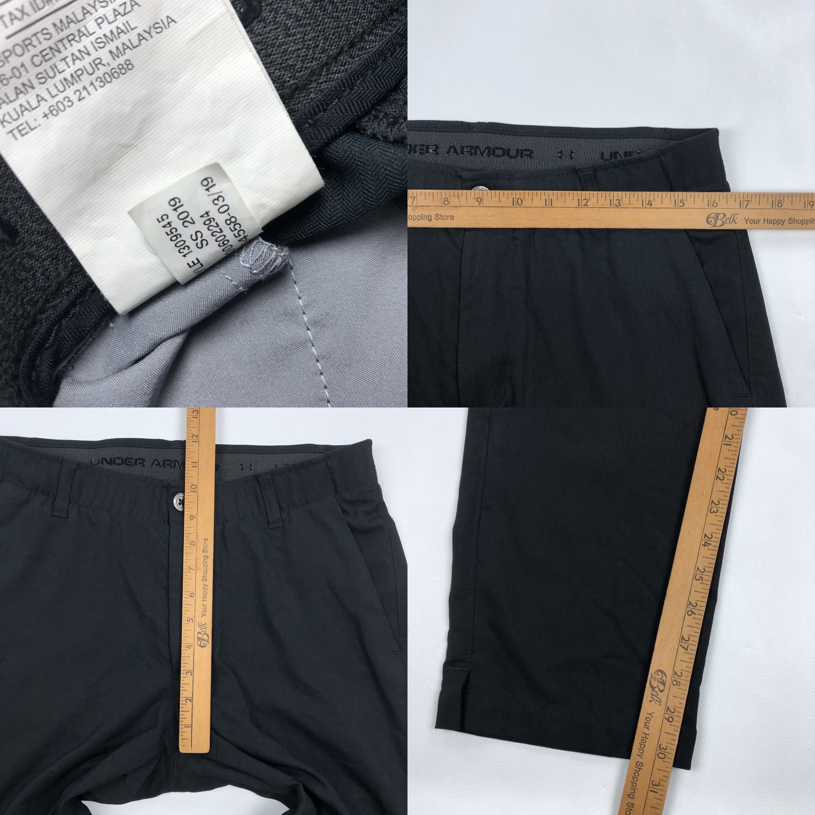 Under Armour Under Armour Mens Showdown Activewear Pants Black 34x30 Herringbone Stretch Golf Casual Athletic 2000s Mens Size US 34 / EU 50 - 8 Thumbnail