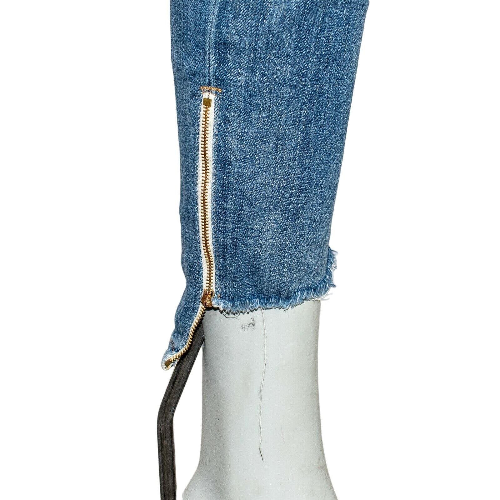 Frame FRAME Denim Women's Le Garcon Jeans Raw ankle Zip Melbourne Size 26" / US 2 / IT 38 - 12 Thumbnail