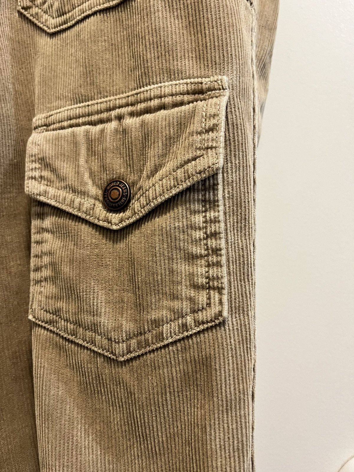 Kapital Front Pocket Corduroy Cargo Pants Tan Size 1 Size US 29 - 4 Thumbnail