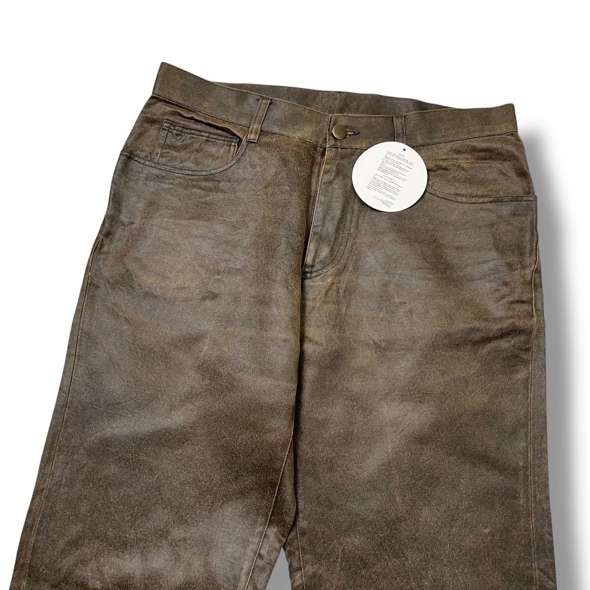 Kapital Comme Ca Ism Olive Brown Suede Pants | Size L Size US 31 - 2 Thumbnail