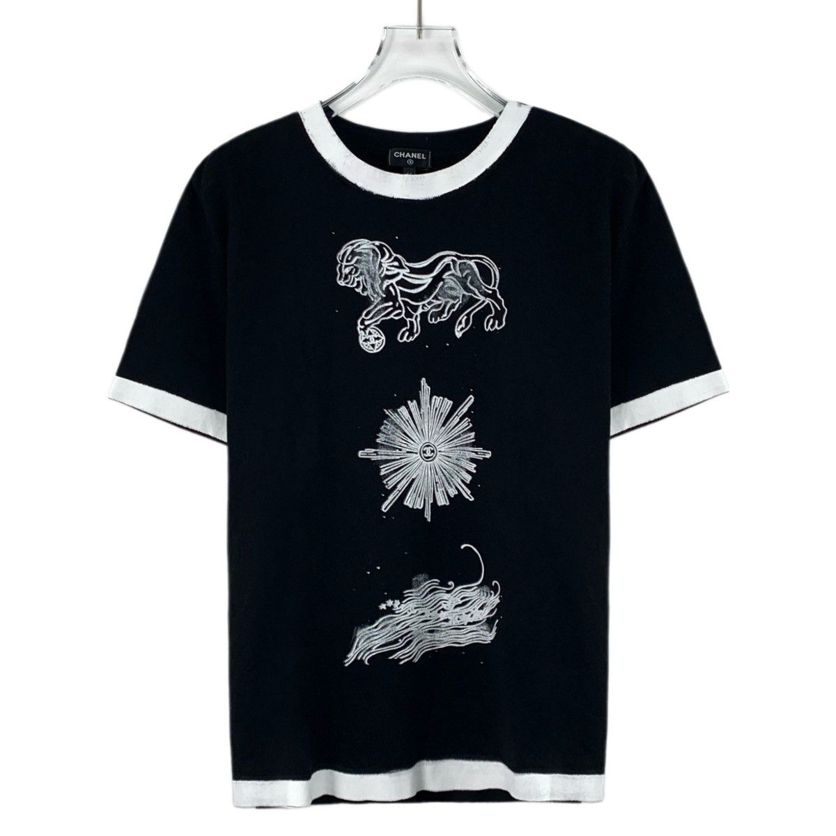 Chanel Chanel Black Lion Firework Print Short Sleeve T-Shirt K26WX Size M / US 6-8 / IT 42-44 - 1 Thumbnail