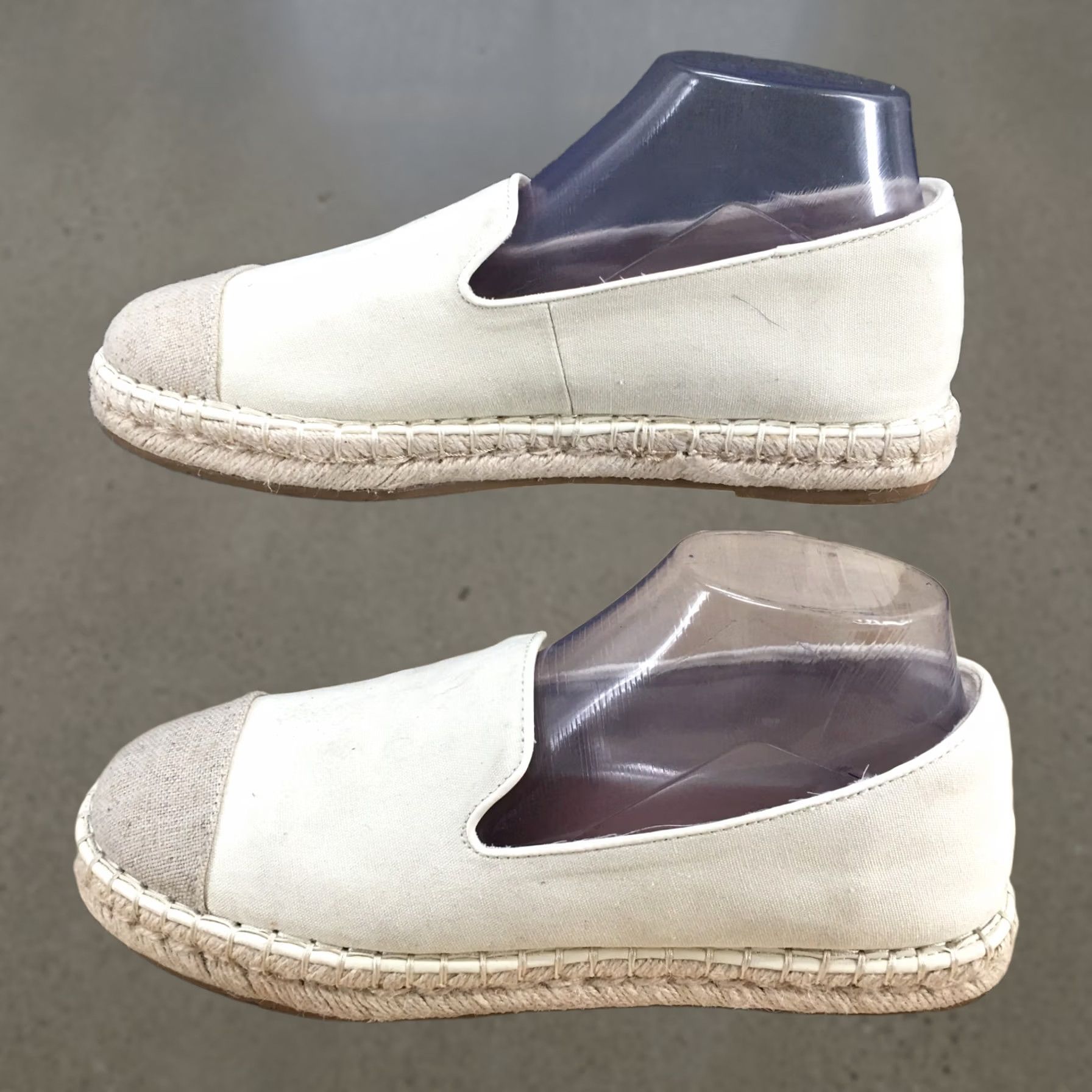 Vintage Universal Thread Skipper Espadrille Loafer Flats Beige Fabric Sandals Womens 9 Size US 7 / IT 37 - 1 Thumbnail