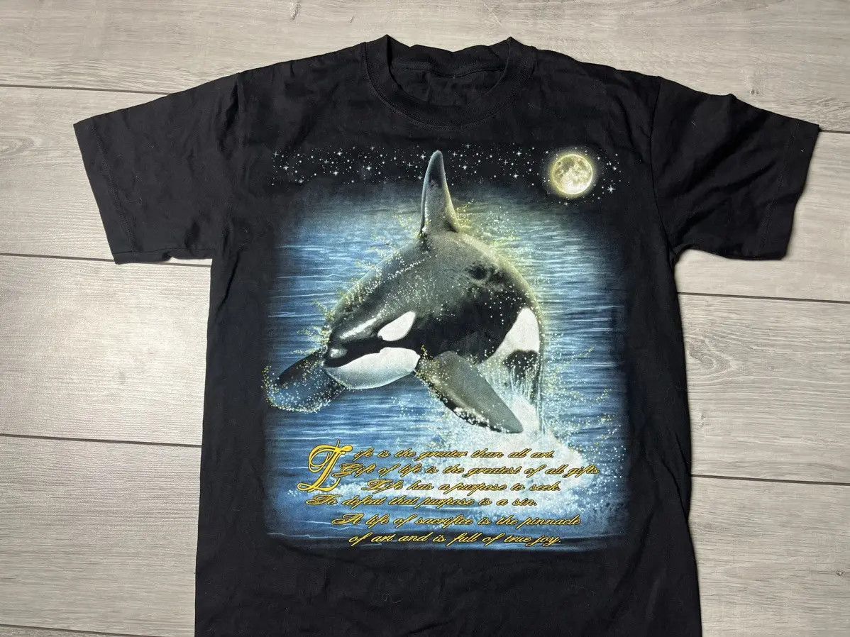 Band Tees Art Tshirt Killer whale size Medium Size US M / EU 48-50 / 2 - 3 Thumbnail