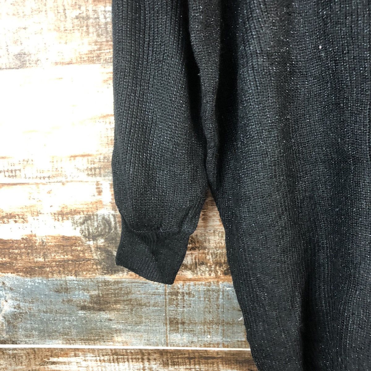 Homespun Knitwear × Japanese Brand DL R.P.S Black long Knitwear #C735 Size M / US 6-8 / IT 42-44 - 7 Thumbnail