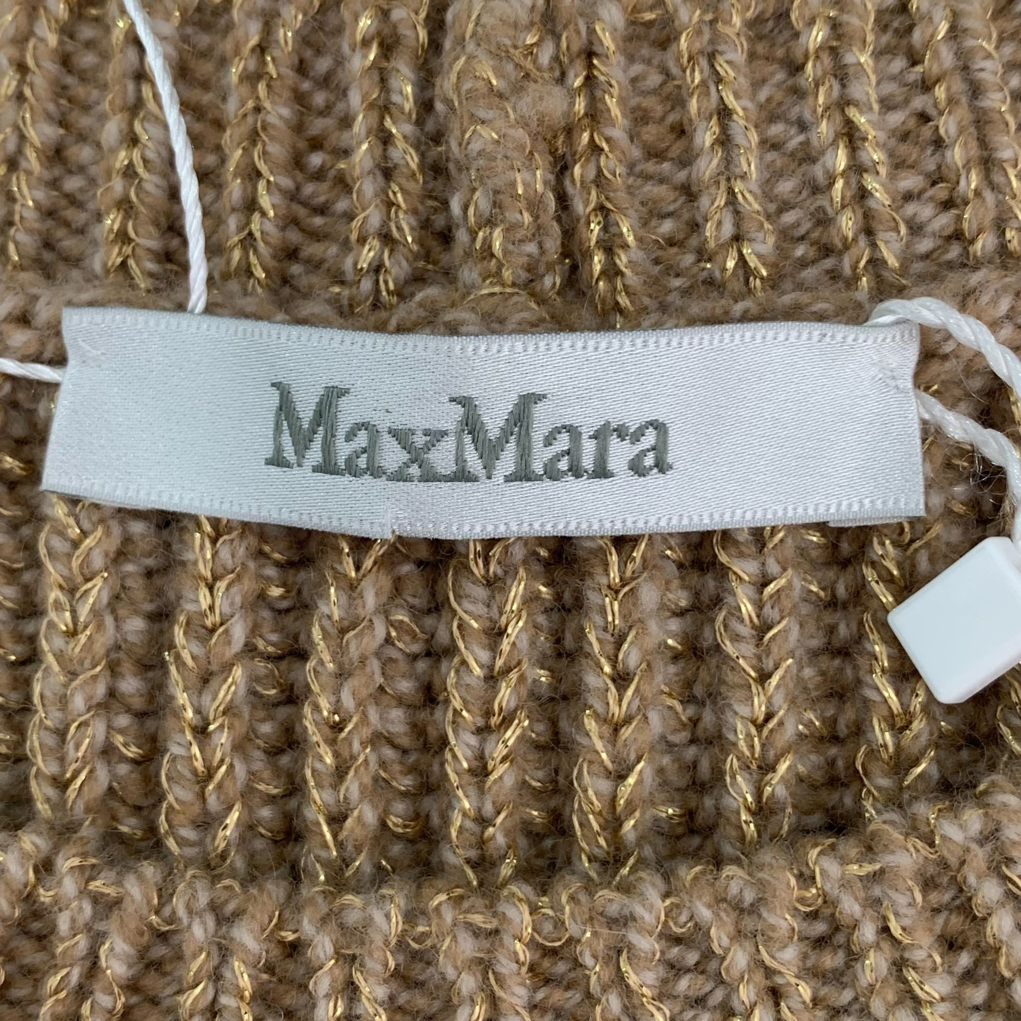 Max Mara Maxmara Brown Fringe Hem Wool Knit Sweater (Size S) Size S / US 4 / IT 40 - 2 Thumbnail