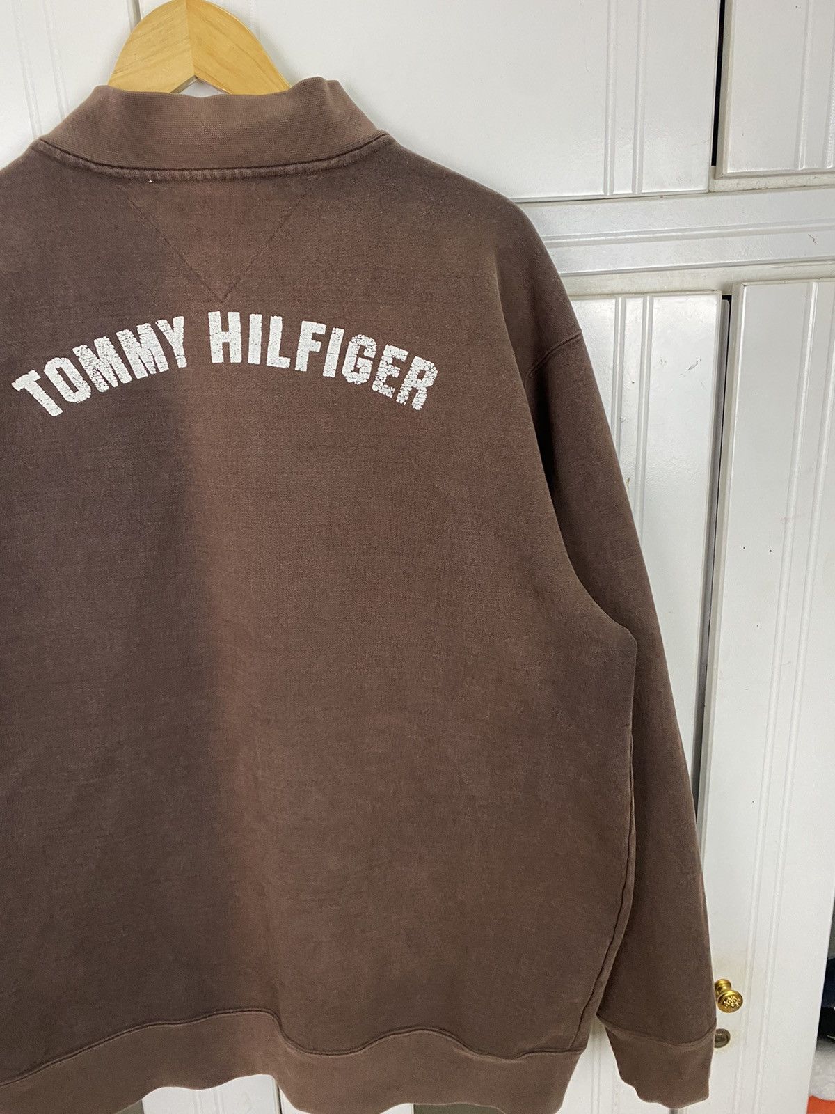 Tommy Hilfiger × Vintage Vintage Tommy Hilfiger Sweater Zip Up Size US XL / EU 56 / 4 - 7 Thumbnail