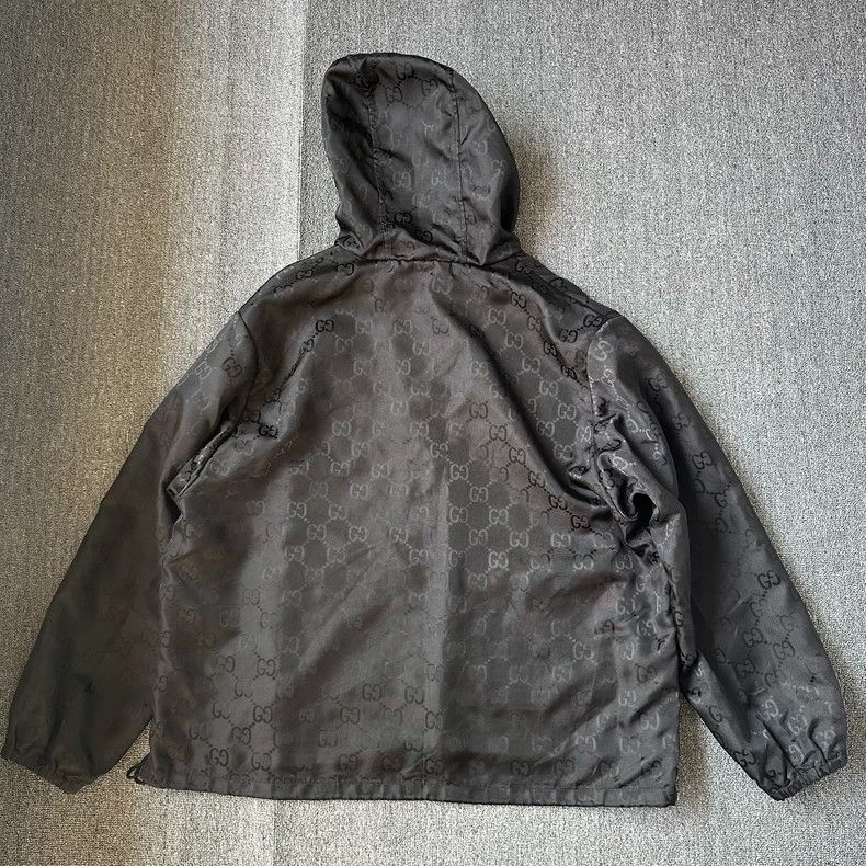 Gucci Gucci Black jacquard full-print hooded jacket 2503-Nextarro Size US L / EU 52-54 / 3 - 2 Thumbnail