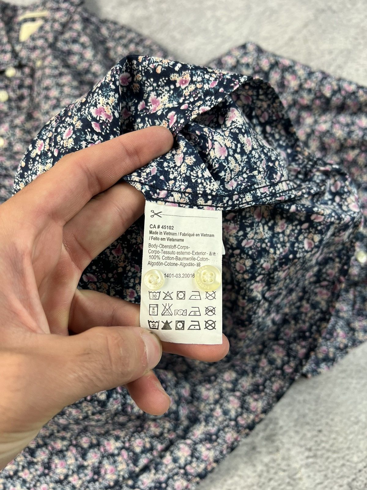 Scotch & Soda Scotch & Soda long sleeve flowers shirt Size US XL / EU 56 / 4 - 9 Thumbnail