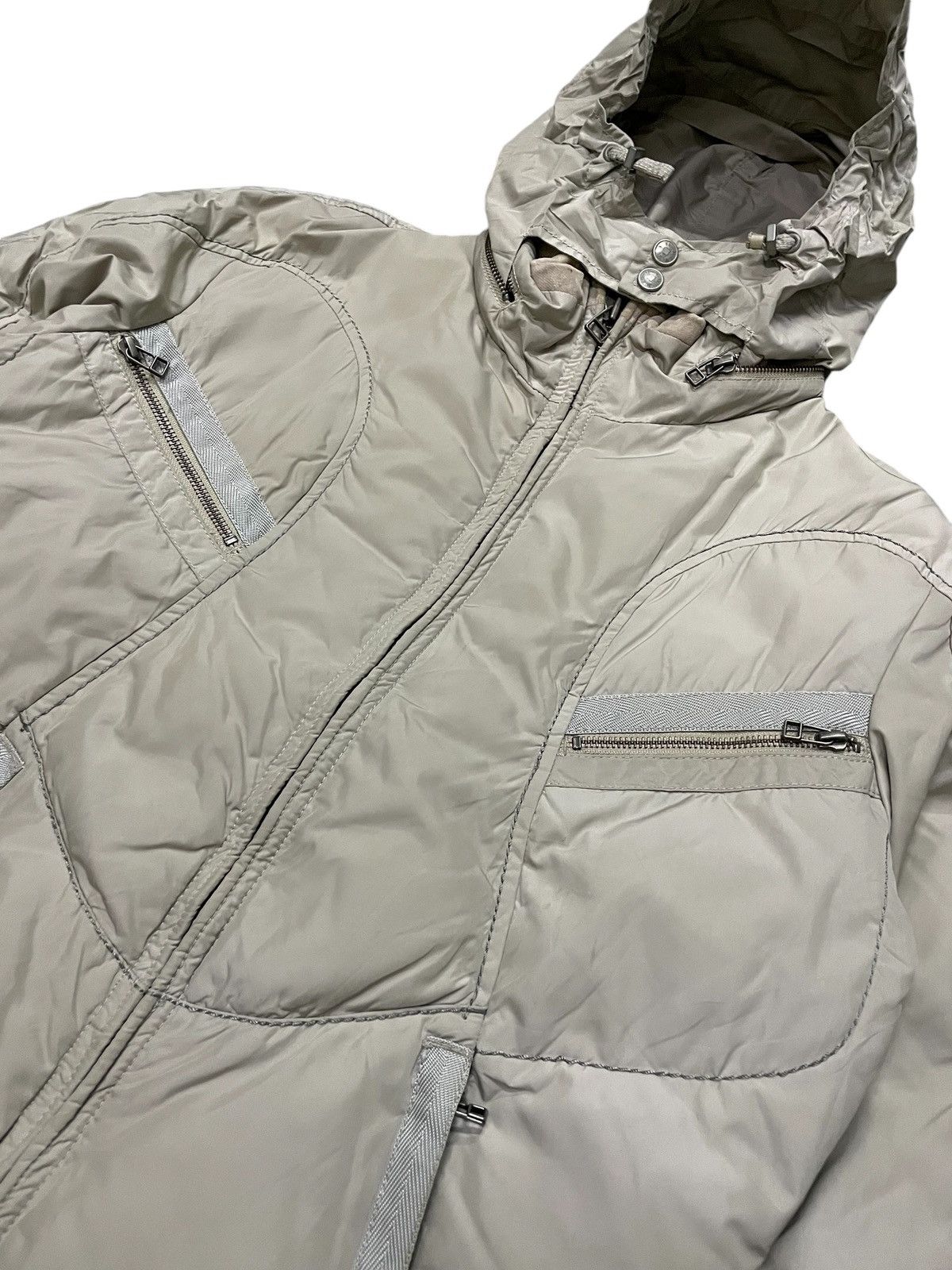 Marithe + Francois Girbaud AW/96 Girbaud Geometrical Paneled Padded Down Jacket Size US M / EU 48-50 / 2 - 8 Thumbnail