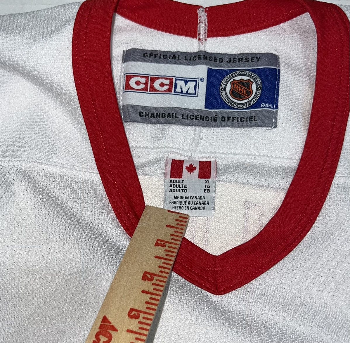 Ccm Vintage Brett Hull 17 Detroit Red Wings Ccm Jersey Xl White Size US XL / EU 56 / 4 - 5 Thumbnail