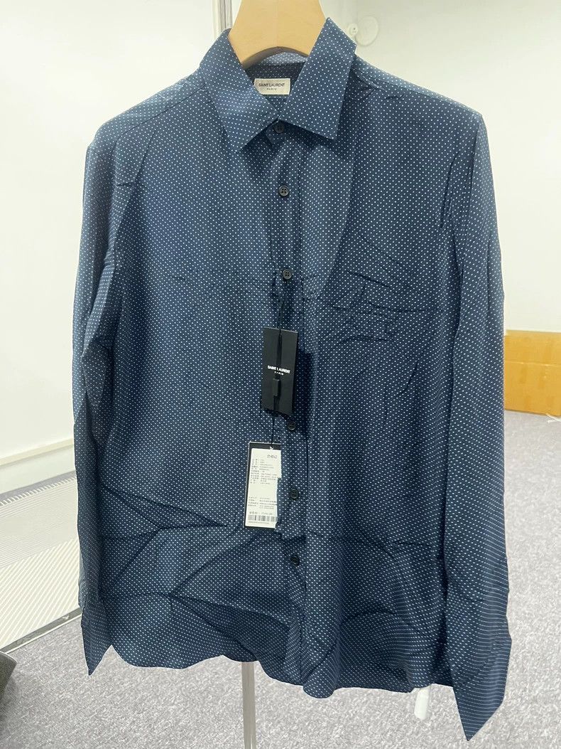 Yves Saint Laurent Saint Laurent Mulberry silk polka-dot shirt 2502-Nextarrow Size US XXS / EU 40 - 1 Thumbnail