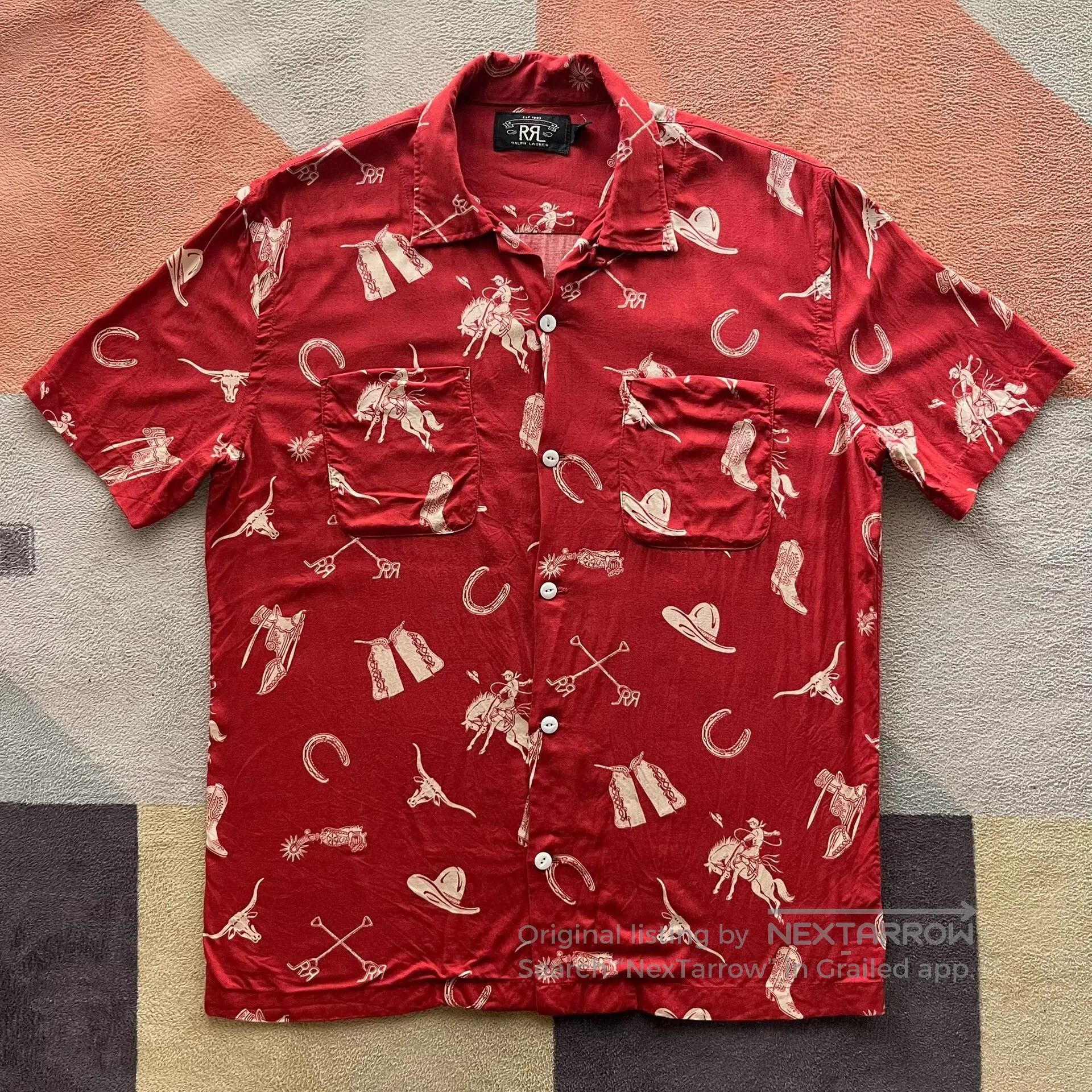 RRL Ralph Lauren RRL Ralph Lauren Double RL Short Sleeve Shirt. Size US S / EU 44-46 / 1 - 1 Thumbnail
