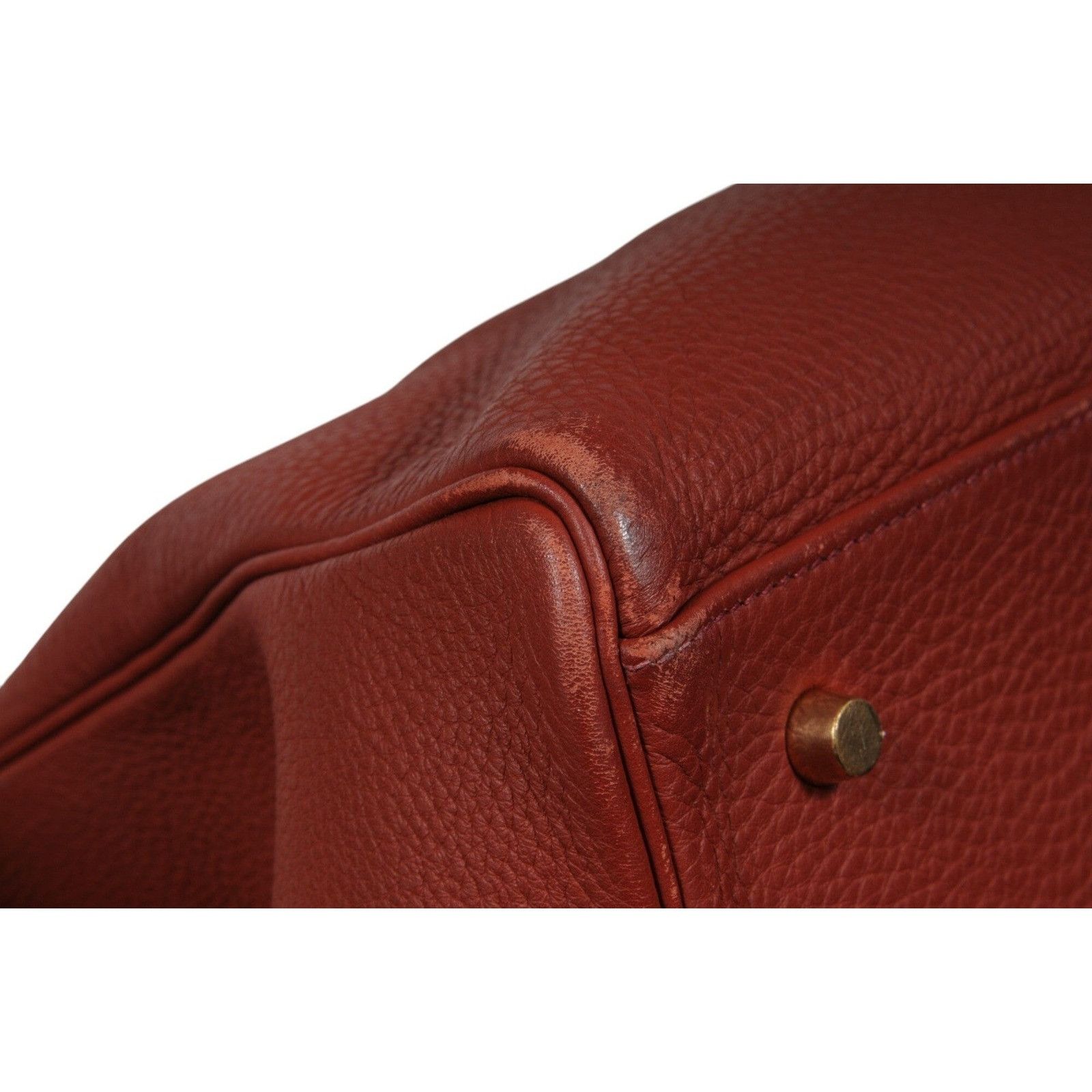 Hermes Vintage Kelly 50 Red Bordeaux Gold Hardware Travel Ca Size ONE SIZE - 16 Thumbnail