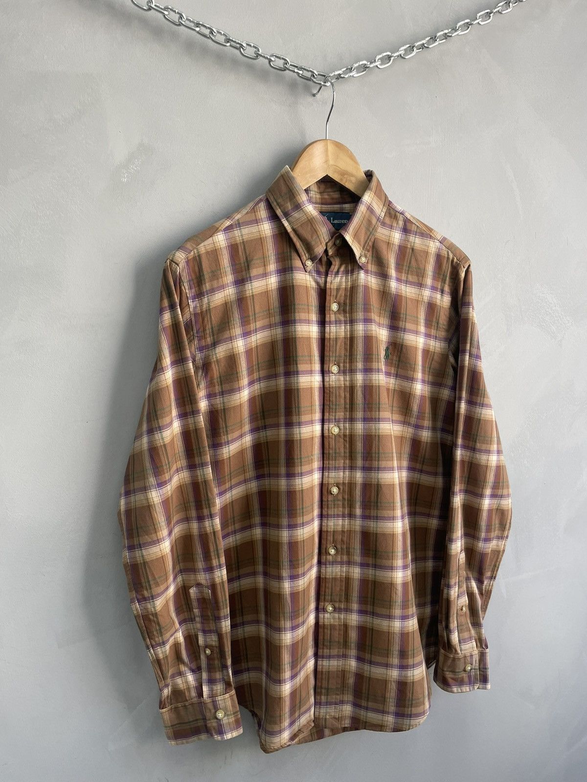 Polo Ralph Lauren vintage flannel polo Ralph shirt button up y2k Size US M / EU 48-50 / 2 - 2 Thumbnail