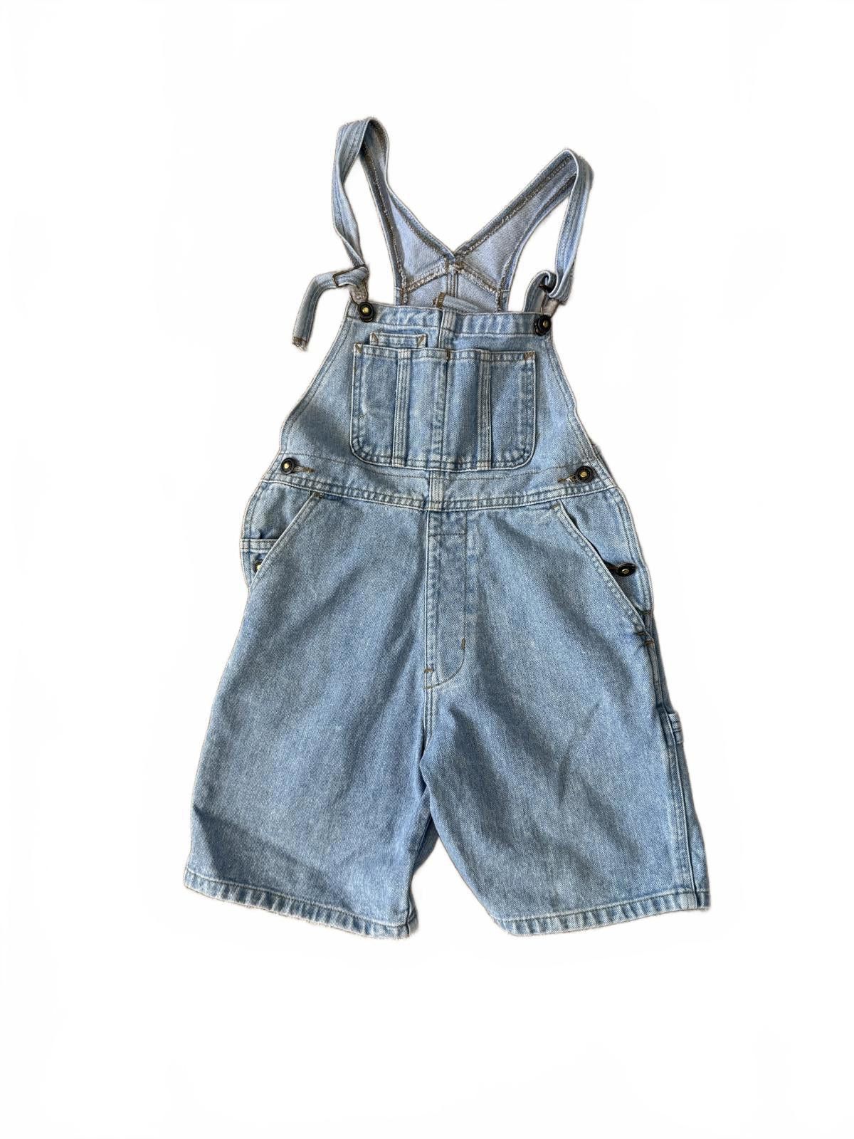 Designer Vintage Denim Overall Shorts - Classic Blue Size 26" / US 2 / IT 38 - 1 Thumbnail