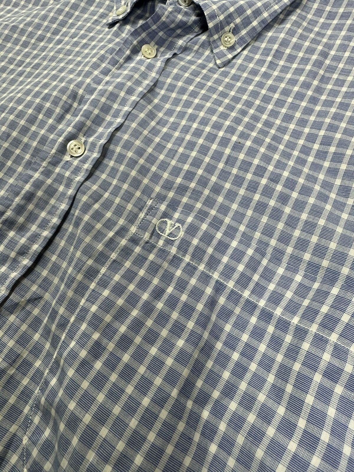 Valentino × Vintage Valentino Archive Check Polo Shirt Large Size US L / EU 52-54 / 3 - 3 Thumbnail