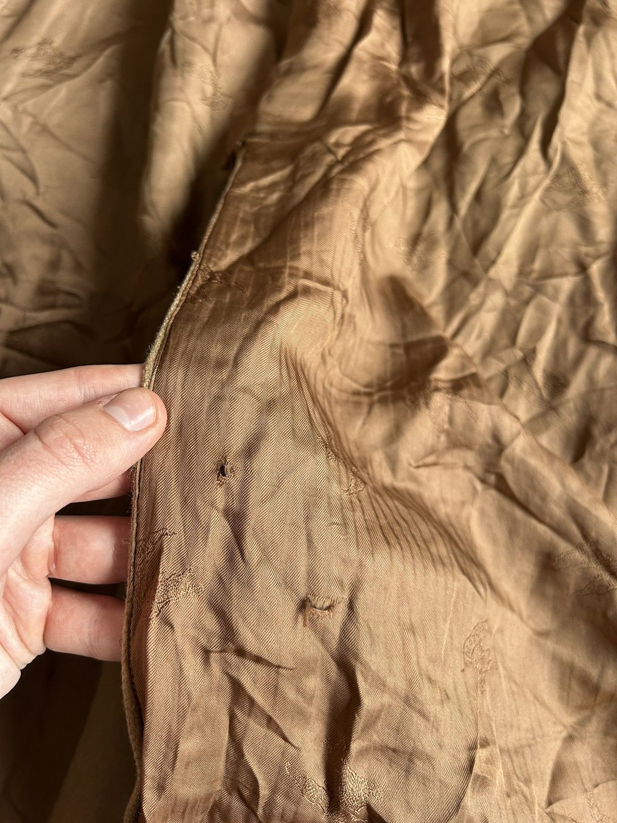 Burberry × Vintage Vintage Burberry Heavy Coat Wool & Cashmere Thrashed Size XL Size US XL / EU 56 / 4 - 15 Thumbnail