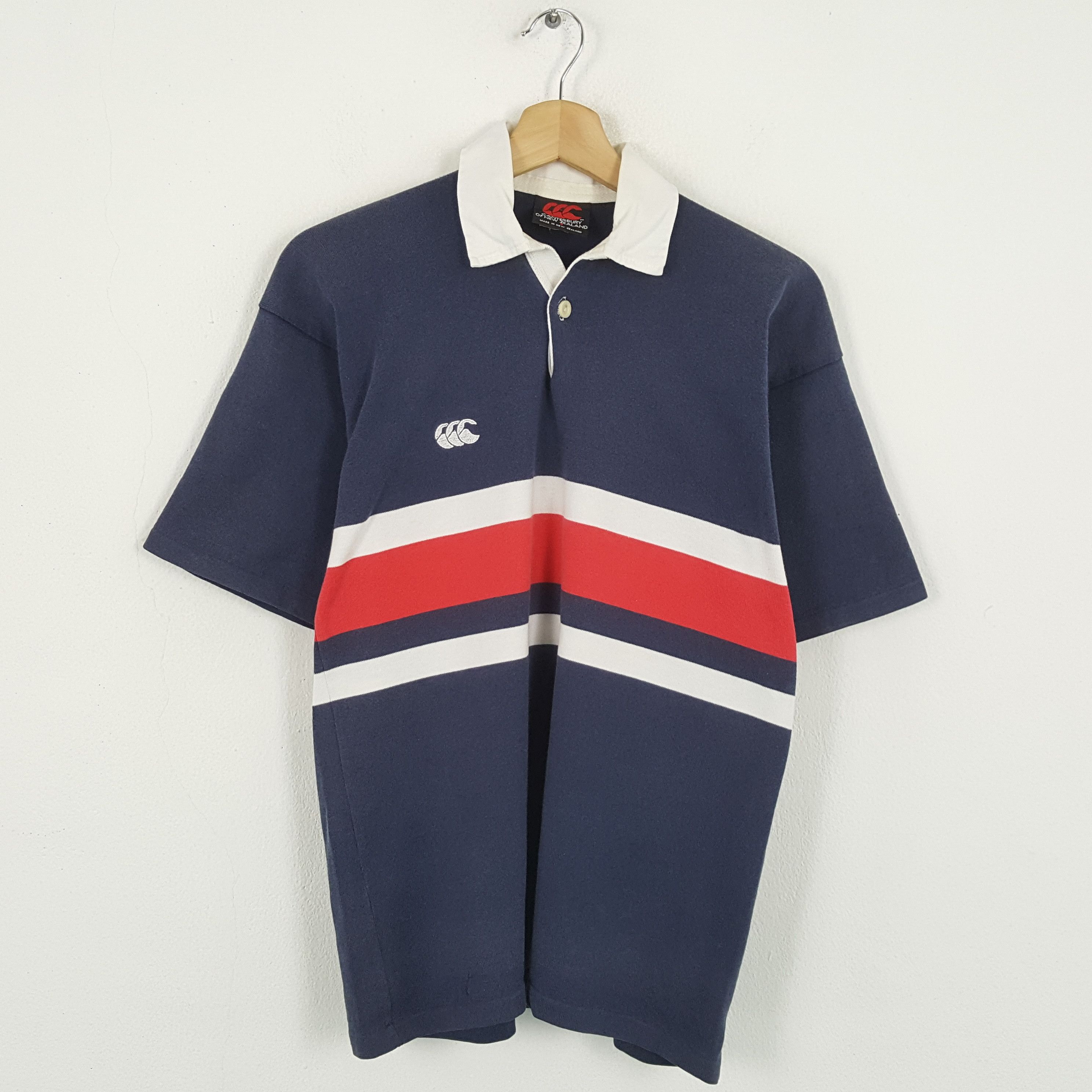 Canterbury of New Zealand × Vintage Vintage CANTERBURRY of NEW ZEALAND Rugby Jersey Style Polos Size US S / EU 44-46 / 1 - 1 Thumbnail