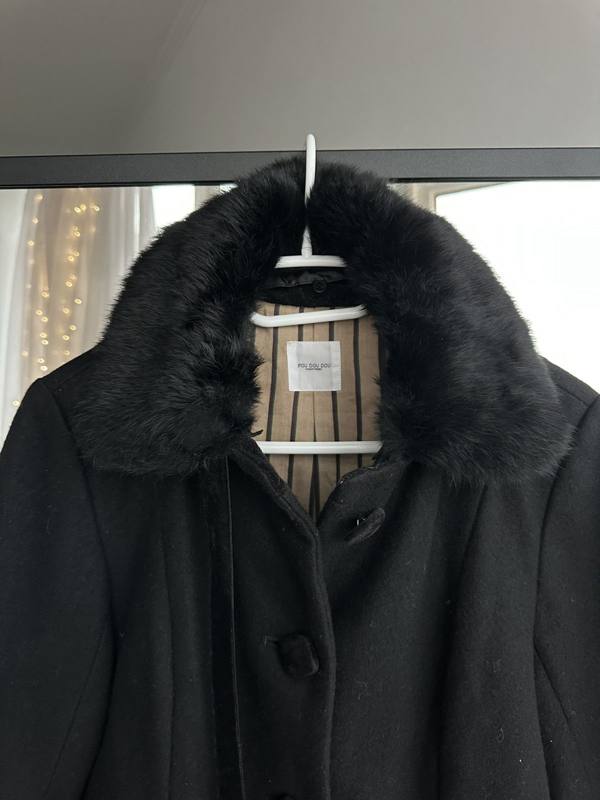 Other Vintage Pou Dou Dou Japanese Wool Coat Fur Collar Sz M Size M / US 6-8 / IT 42-44 - 3 Thumbnail