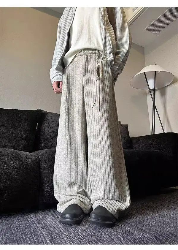 Japanese Brand Mizuho x Kouda Corduroy Stripe Loose Wide Leg Flare Pants Size US 32 / EU 48 - 8 Thumbnail
