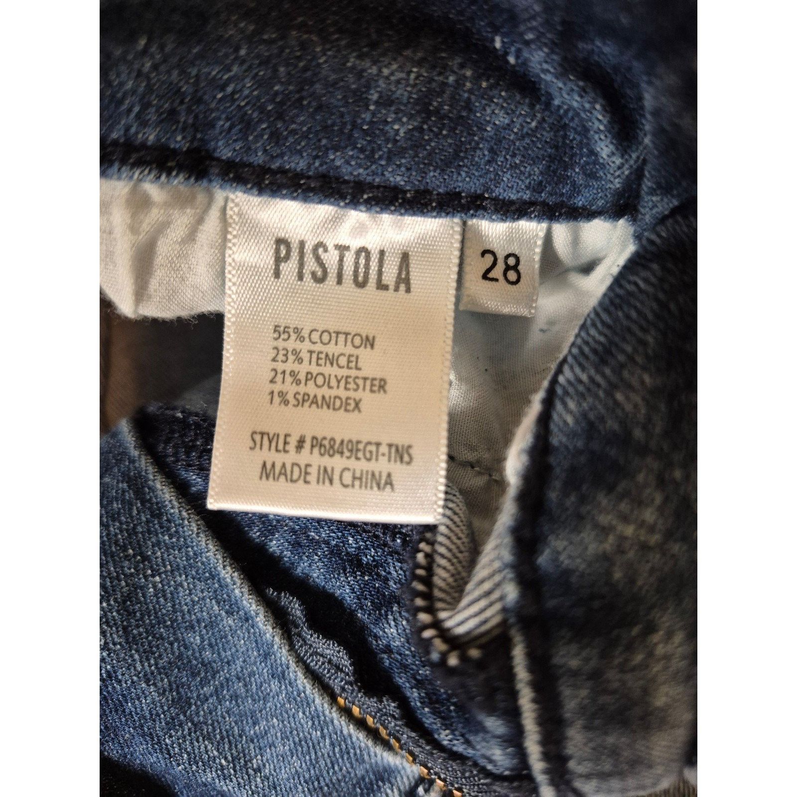 Pistola Pistola Audrey Mid Rise Skinny Jeans Raw Hem Medium Wash Jea Size 28" / US 6 / IT 42 - 7 Thumbnail