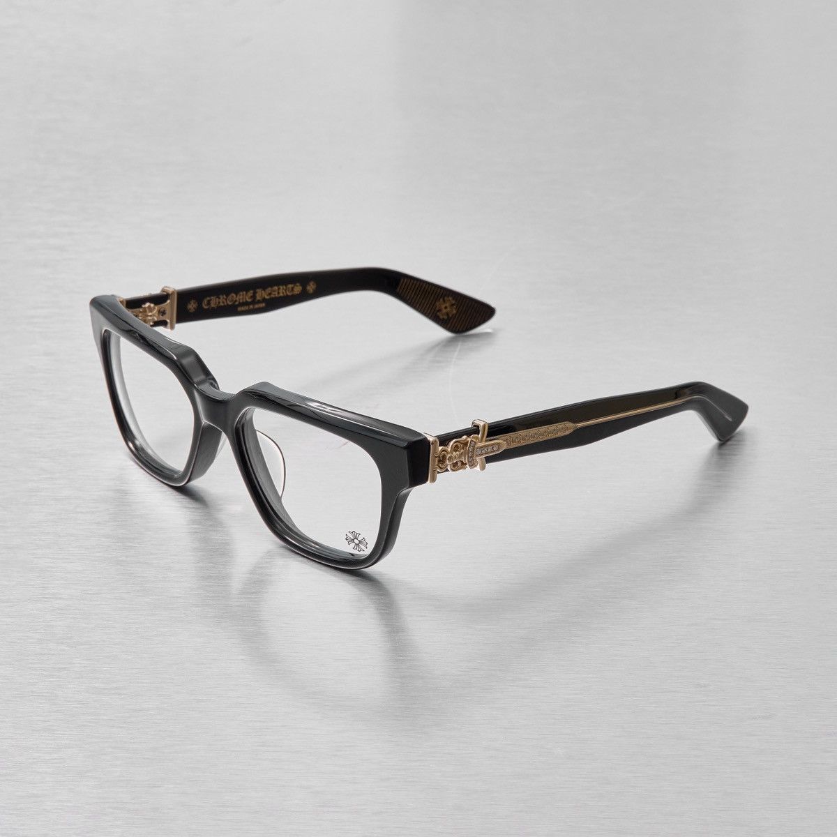 Chrome Hearts CHROME HEARTS VAGILLIONAIRE II BK -18KGP DIAMOND BOY GLASSES Size ONE SIZE - 1 Thumbnail