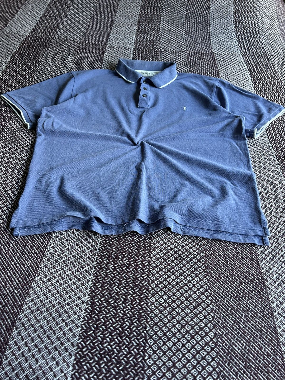 Yves Saint Laurent Yves Saint Laurent Polo T-shirt Luxury Item Faded Sz XL Size US XL / EU 56 / 4 - 3 Thumbnail