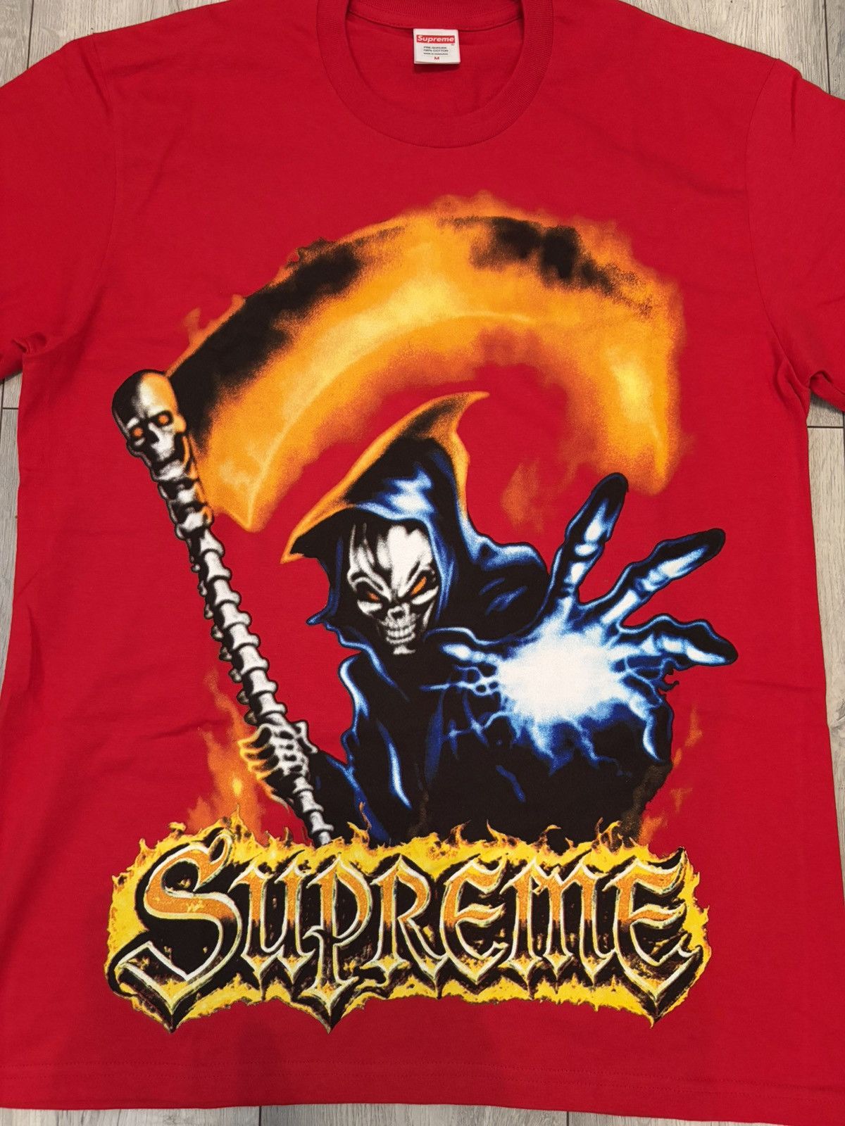 Supreme Supreme SS26 Grim Reaper Tee Red - Size M Size US M / EU 48-50 / 2 - 3 Thumbnail