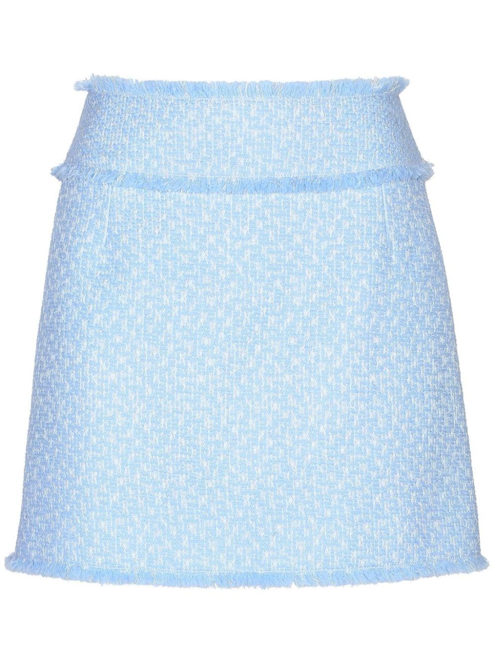 Dolce & Gabbana TWEED MINI SKIRT Size 27" / US 4 / IT 40 - 1 Thumbnail