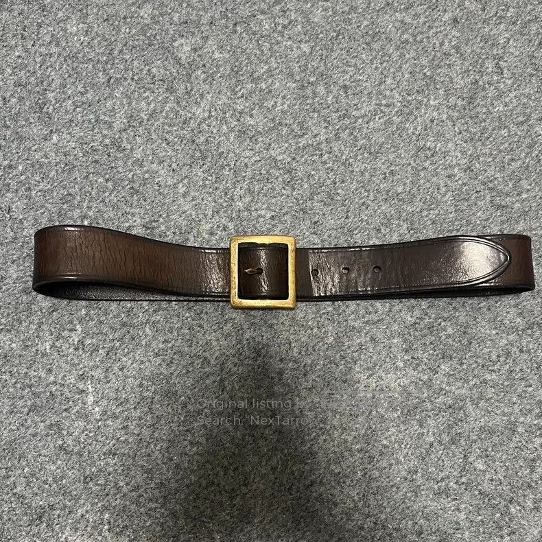 Saint Laurent Paris Saint Laurent Paris Square Buckle Cracked Leather Belt i Size ONE SIZE - 2 Thumbnail