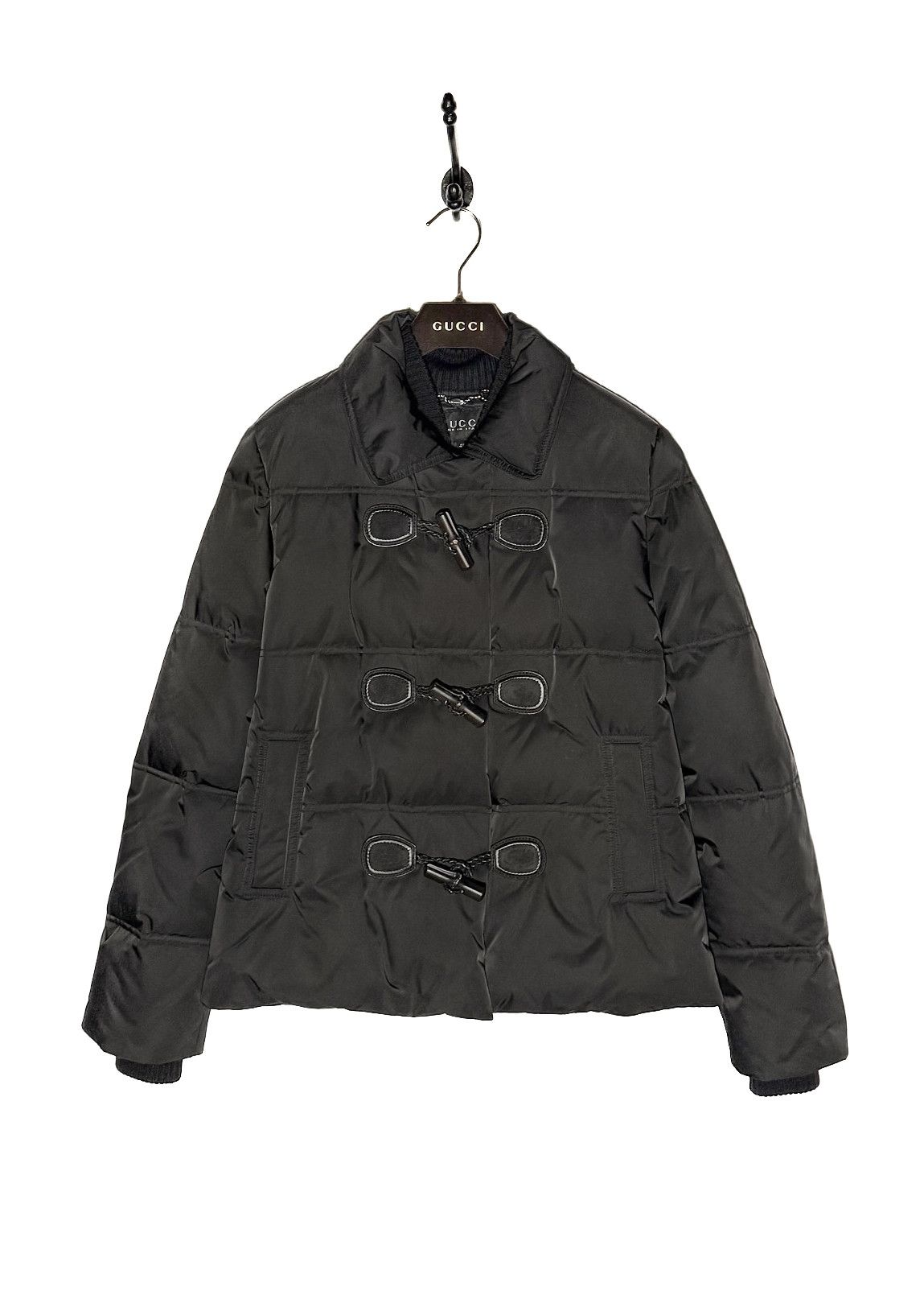 Gucci Gucci 2014 Black Toggle Accent Down Puffer Jacket Size S / US 4 / IT 40 - 1 Thumbnail