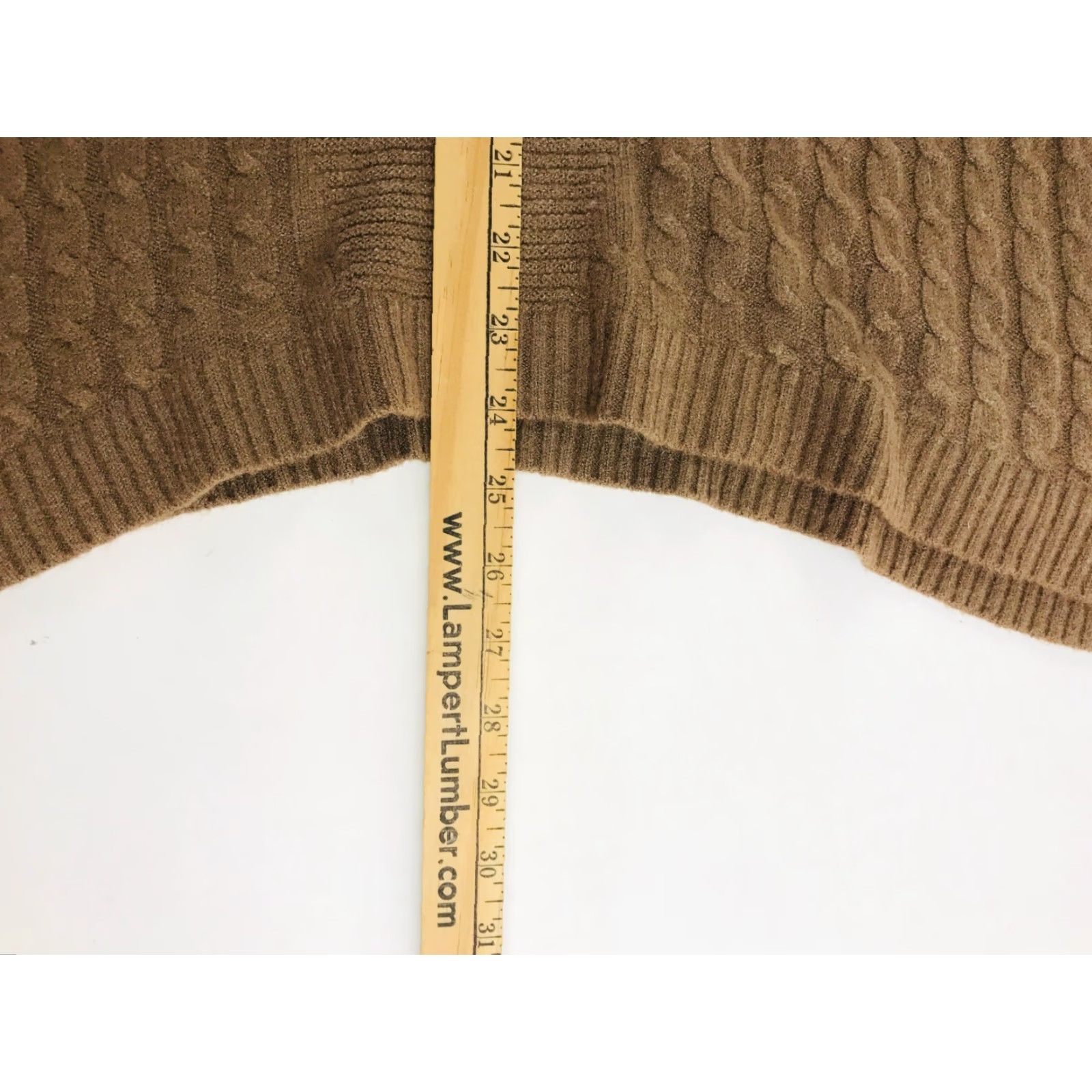 Vintage Jon & Anna Sweater Women's Size L Brown Pullover Ribbed Cable-Knit Round Neck Size L / US 10 / IT 46 - 4 Thumbnail