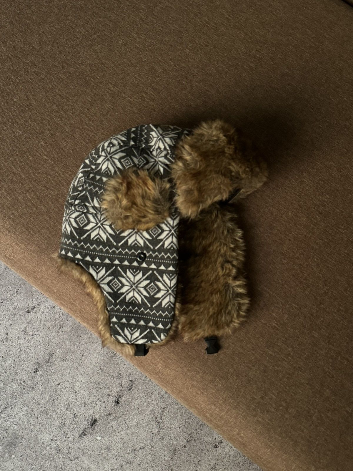 Japanese Brand Vintage winter Y2K fuzzy fur ushanka hat punk Japanese Size ONE SIZE - 3 Thumbnail