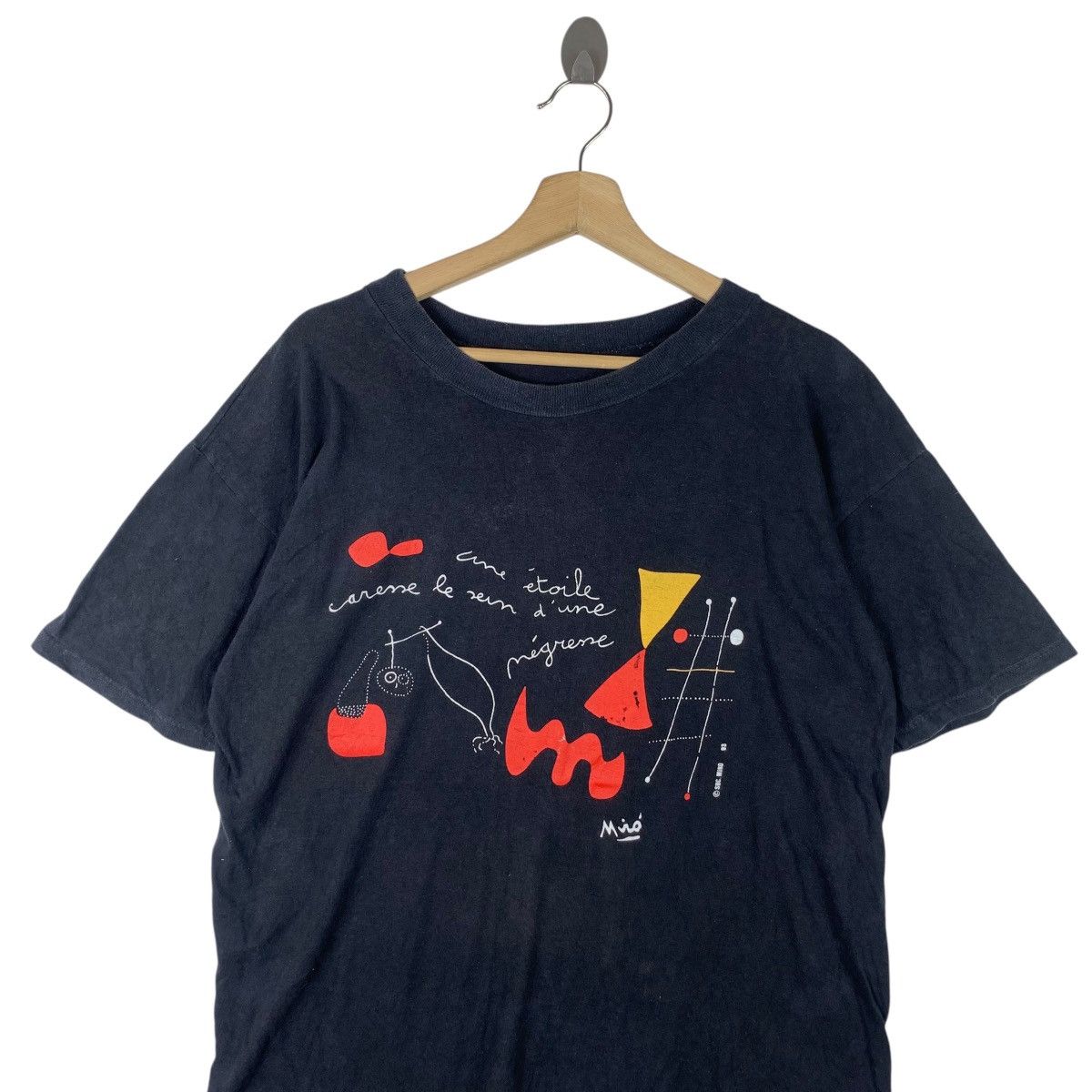 Vintage Vintage 1993 JOAN MIRO Black & Red Series Barcelona Size US M / EU 48-50 / 2 - 2 Thumbnail