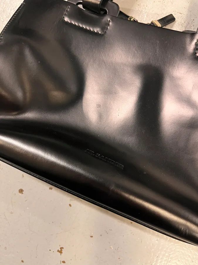 Jil Sander Jil Sander Black Pure Leather Handle Bag Size ONE SIZE - 4 Thumbnail