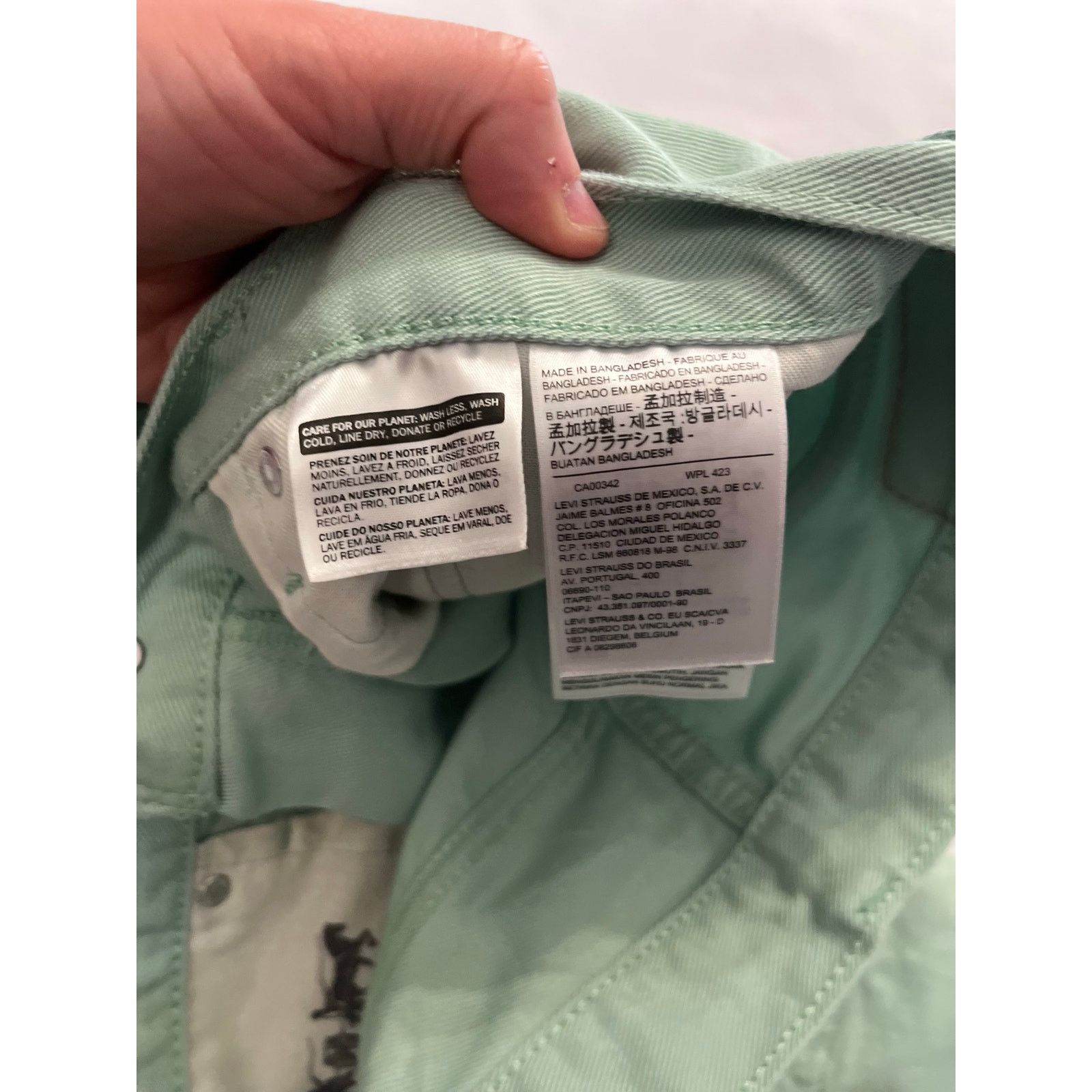 Levi's Levis Mens 541 Jeans Athletic Fit Stretch Green Size 33x32 Size US 33 - 5 Thumbnail