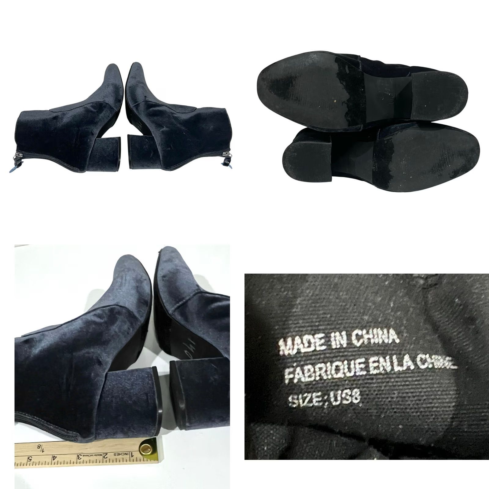 Urban Outfitters Urban Outfitters Velvet Ankle Boots Blue Heels Women’s Size 8 Bootie Women Blue Velvet Ankle Boot Urban Outfitters Shoes Size 8 Women’s Size US 8 / IT 38 - 8 Thumbnail