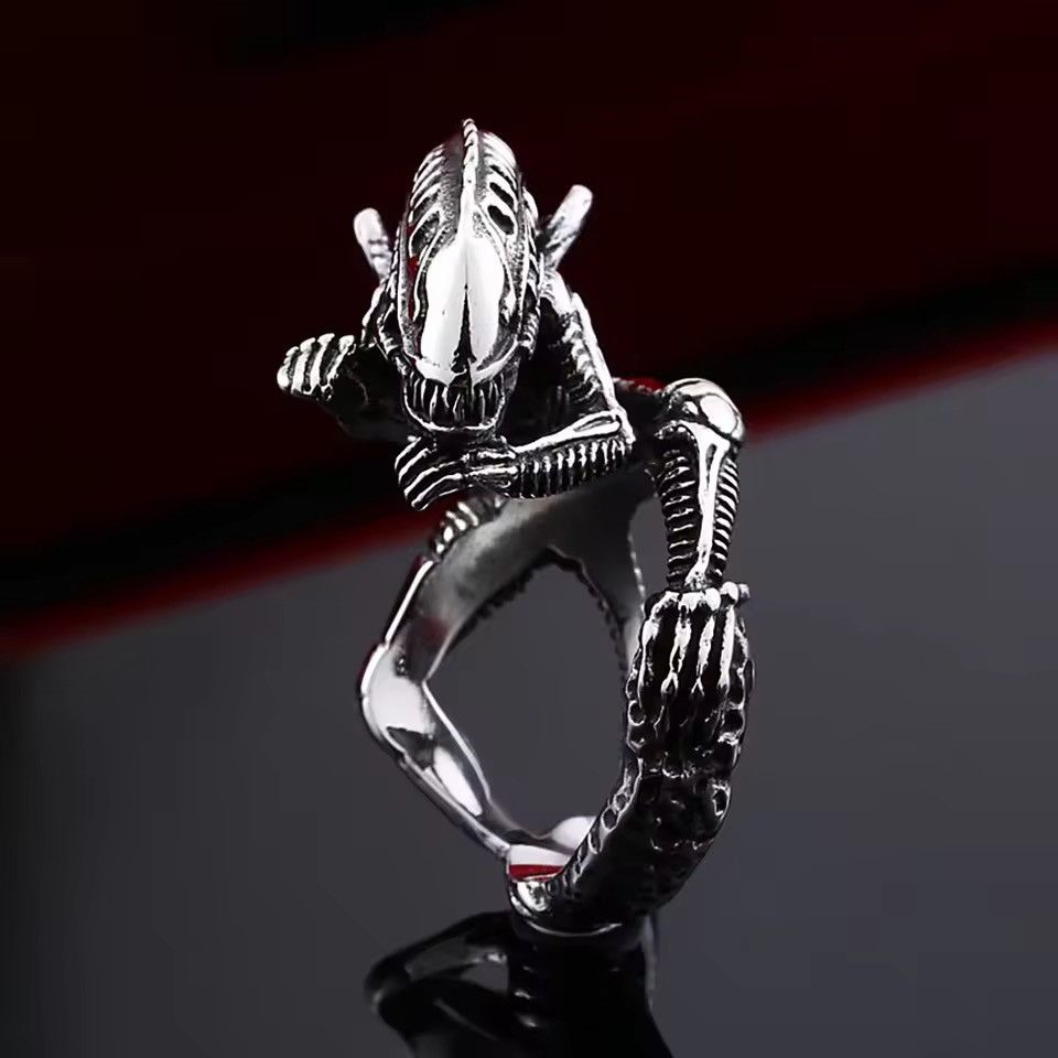 Vintage Alien Ring ( size 7-13 ) Size ONE SIZE - 4 Thumbnail