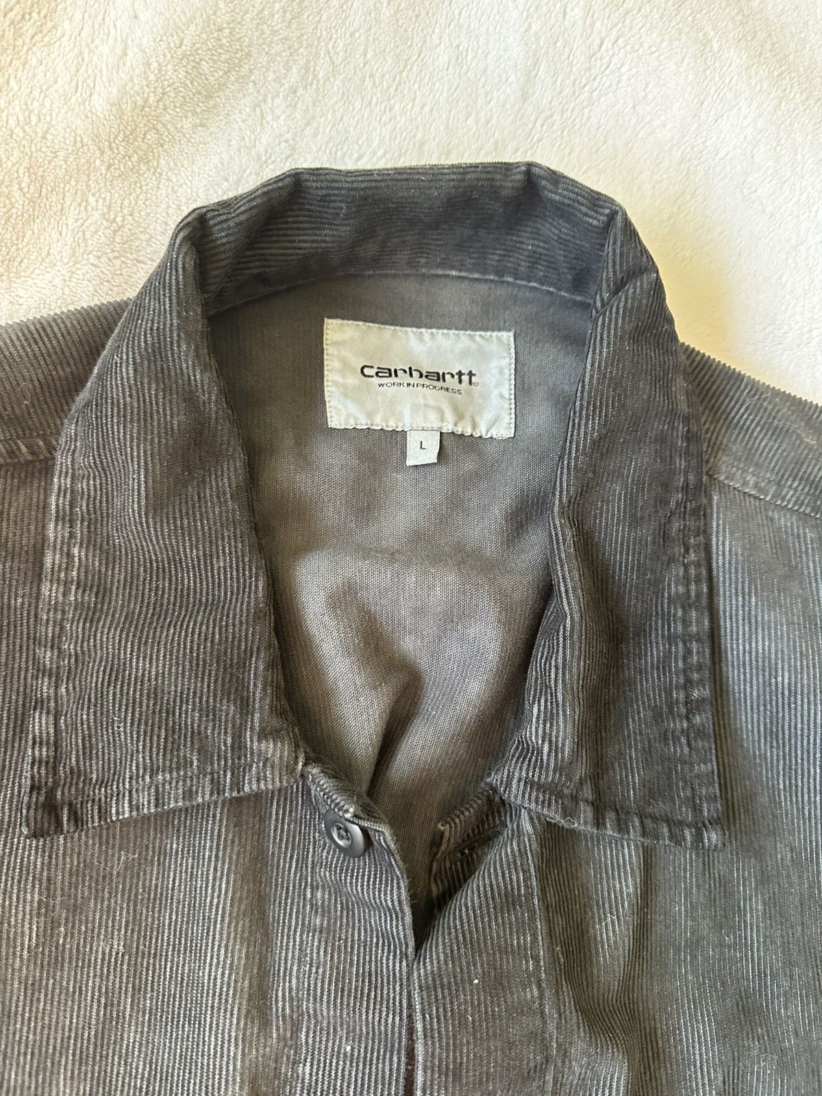 Carhartt Wip Carhartt WIP Black Corduroy “Dixon” Chromo Shirt Jac Size US L / EU 52-54 / 3 - 2 Thumbnail