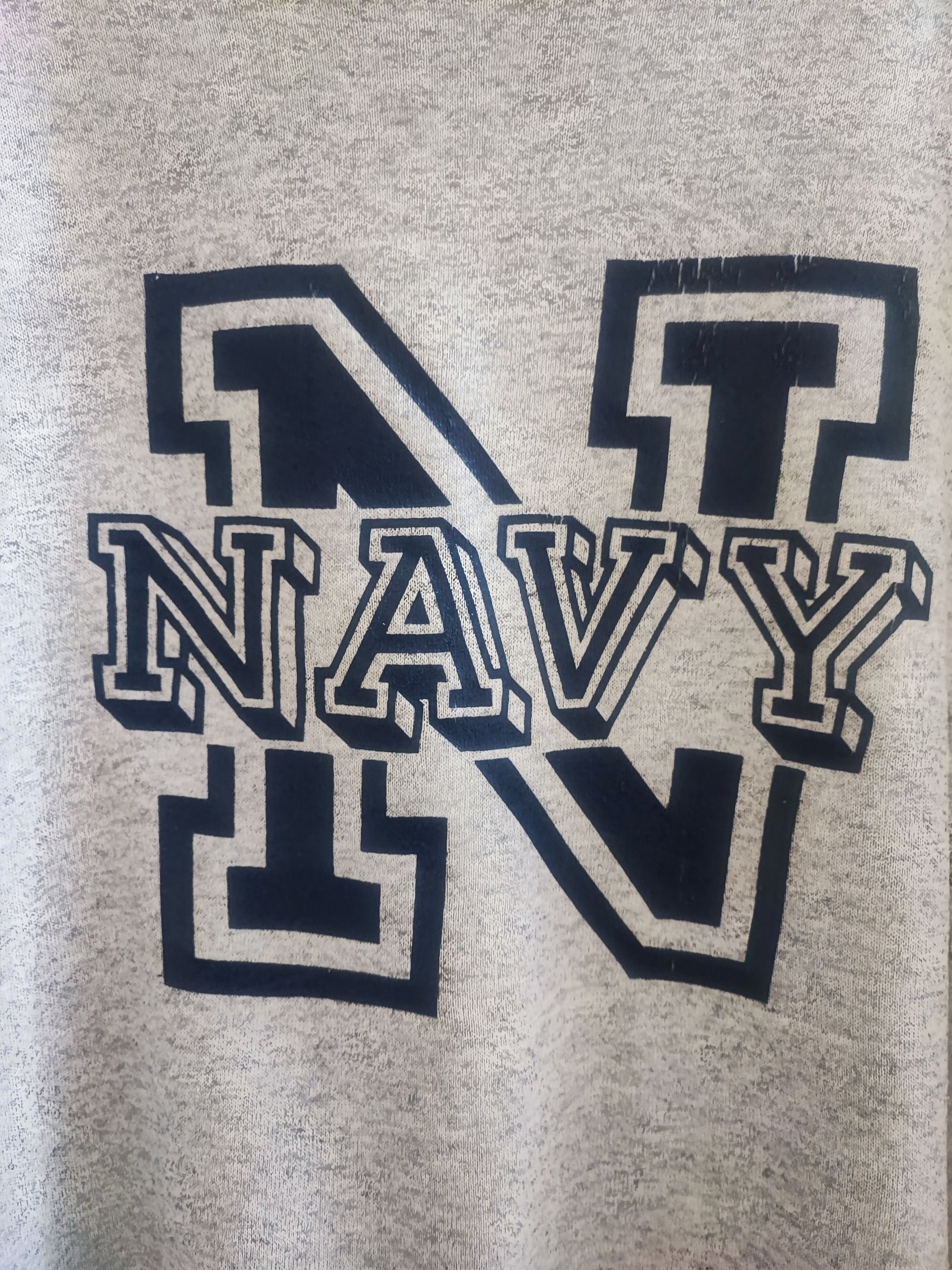 Vintage Vintage US Navy Boxy Sweatshirt Size US L / EU 52-54 / 3 - 6 Thumbnail