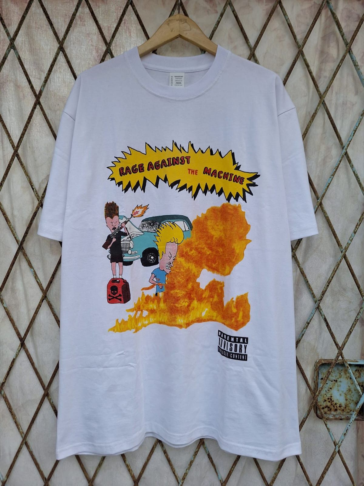 RETRO Rage Against The Machine X Beavis & Butthead Unisex T-SHIRT S-5XL