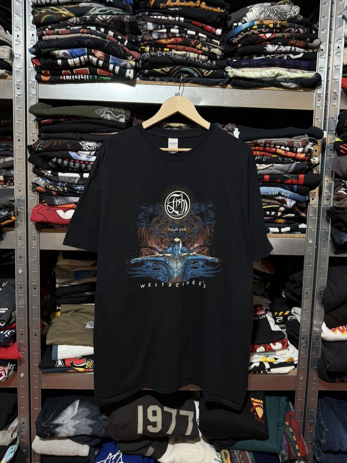 Band Tees Vintage Fish Weltschmerz Tour 2018 Rock Band T-Shirt Y2K Size US XXL / EU 58 / 5 - 1 Thumbnail