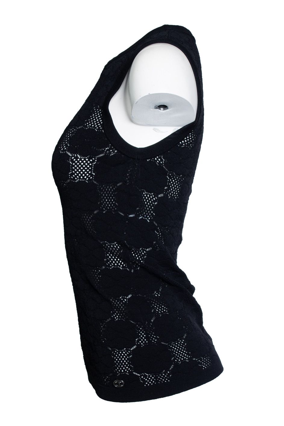 Chanel Chanel, black crochet knitted top Size XS / US 0-2 / IT 36-38 - 2 Thumbnail