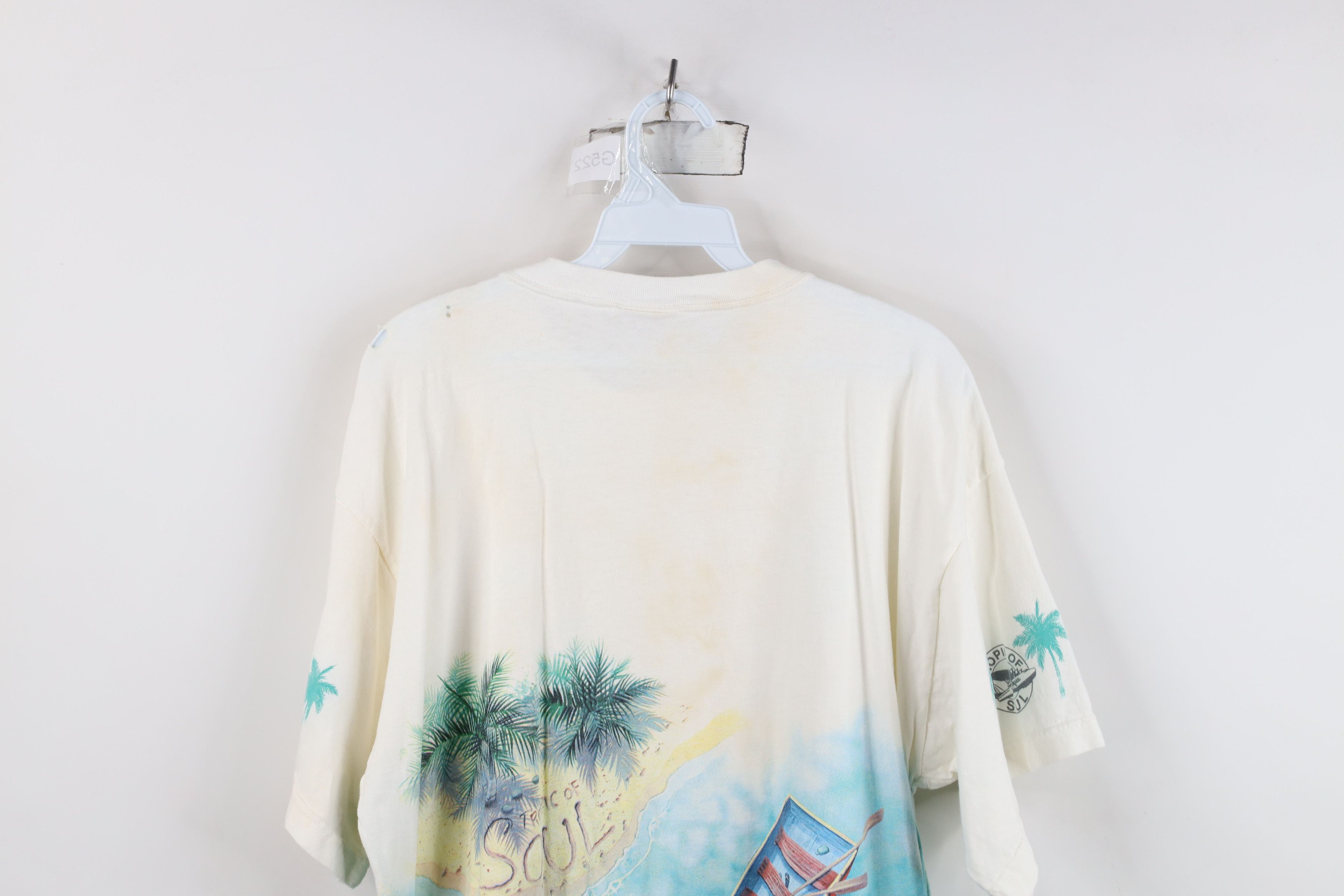 Vintage Vintage 90s Streetwear Caribbean Clipper Plane T-Shirt USA Size US L / EU 52-54 / 3 - 16 Thumbnail